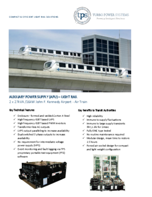 APU JFK AIR TRAIN LIGHT RAIL