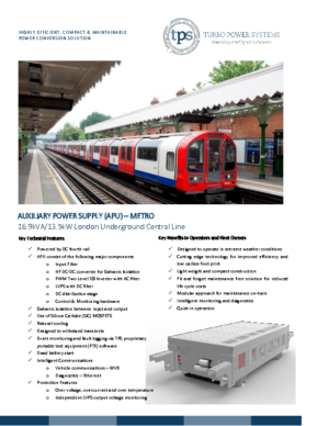 APU Metro – London Underground Central Line