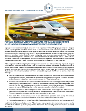 PTE and Datalogger Datasheet